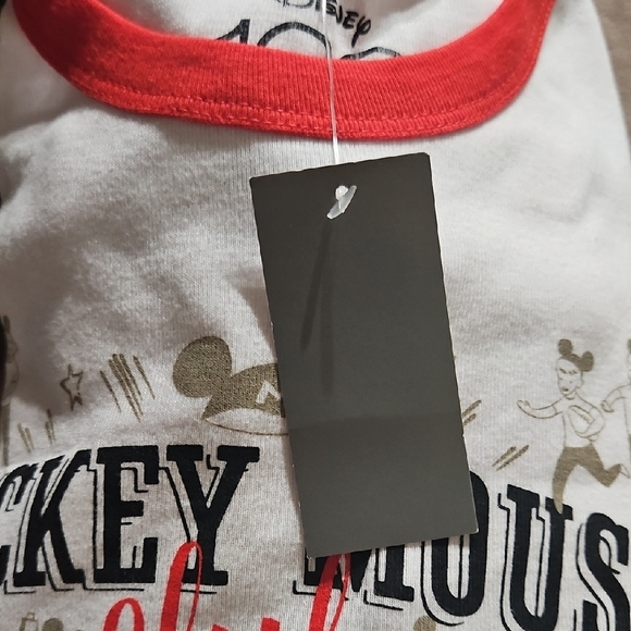 Disney Mickey Mouse Club White Tee with Red Accents - Picture 9 of 9